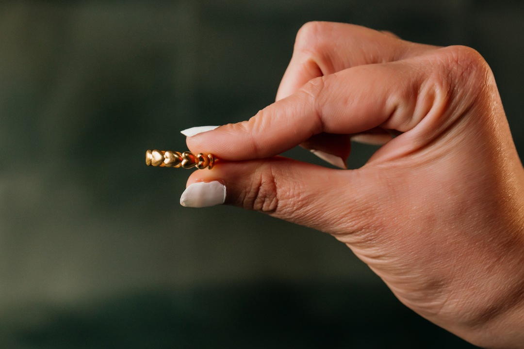 Gold Heart Chain Ring – Adjustable Dainty Love Band for Women