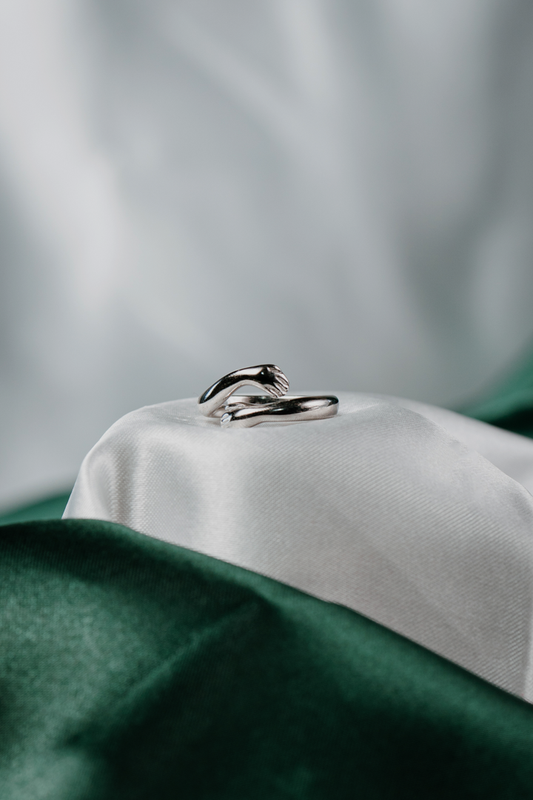 Silver Hug Ring – Adjustable Open Wrap Hug Ring for Women , Symbolic Minimalist Jewelry,
